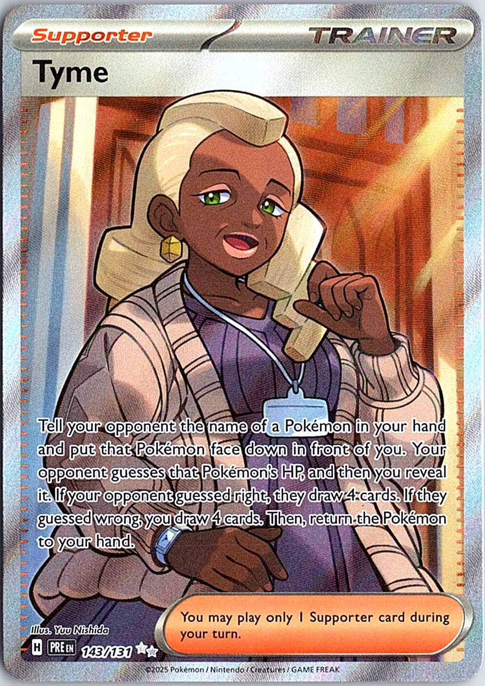 Tyme Ultra Rare SV: Prismatic Evolutions 143/131 NM