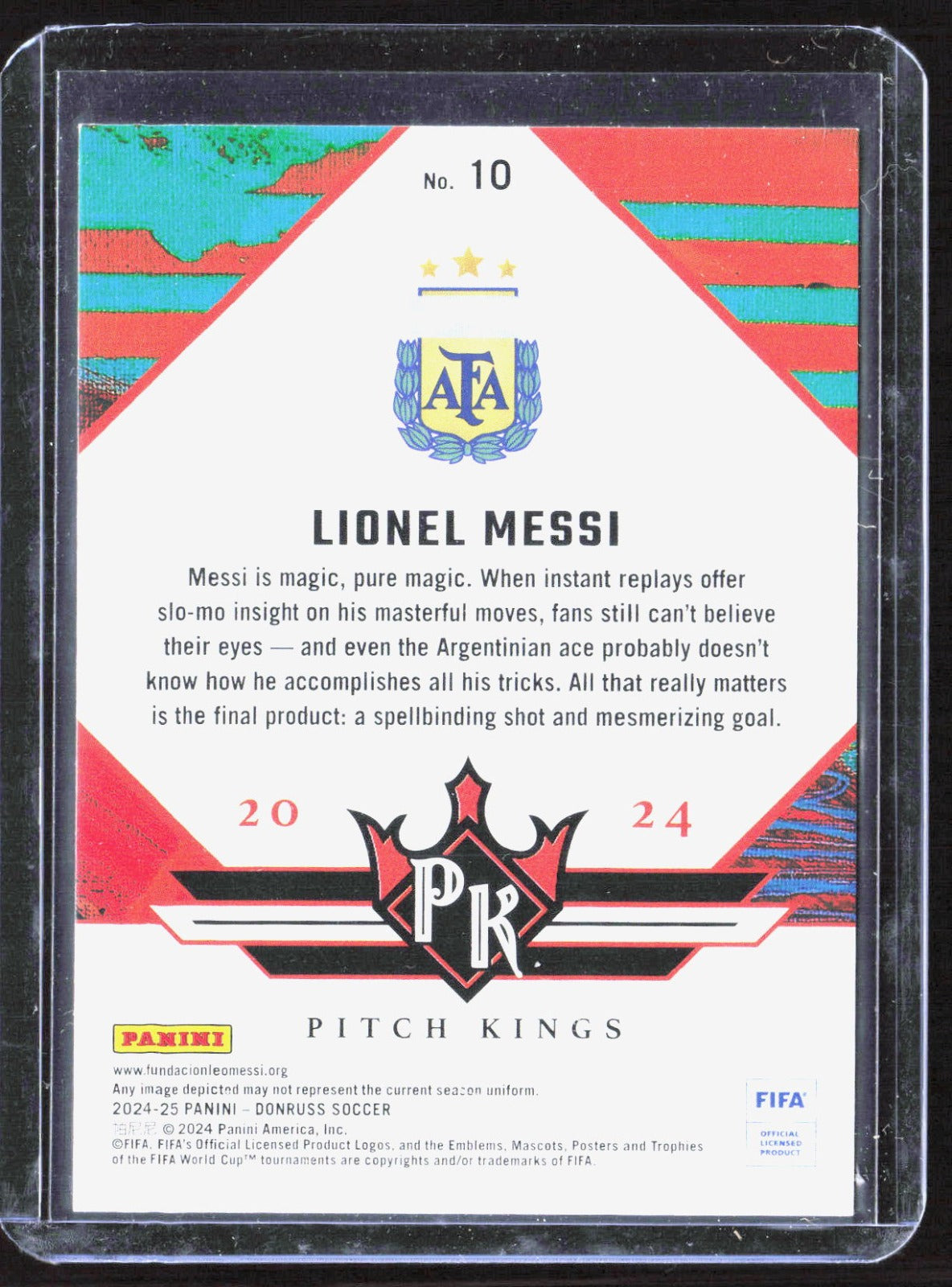 2024-25 Donruss - Pitch Kings Lionel Messi 10 Soccer Argentina