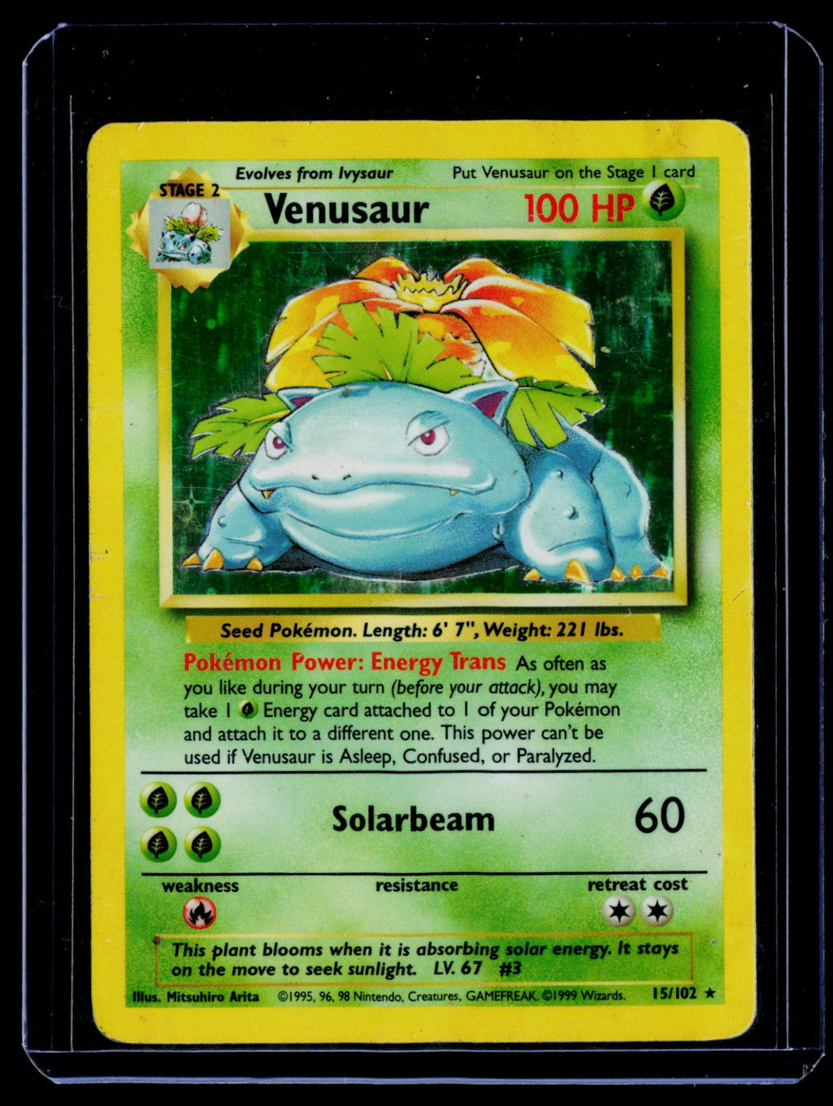 Venusaur Base Set 015/102 HP