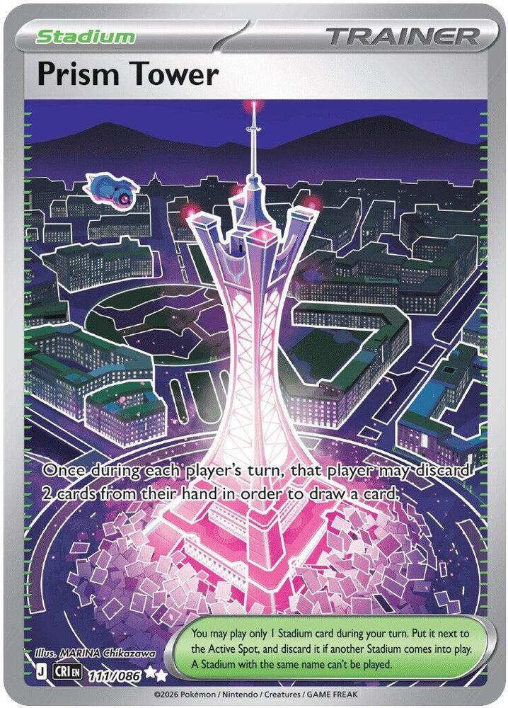 Prism Tower Ultra Rare ME04: Chaos Rising 111/086 NM