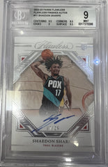 2022-23 Panini Flawless Flawless Finishes Autographs #11 Shaedon Sharpe BGS 9.0