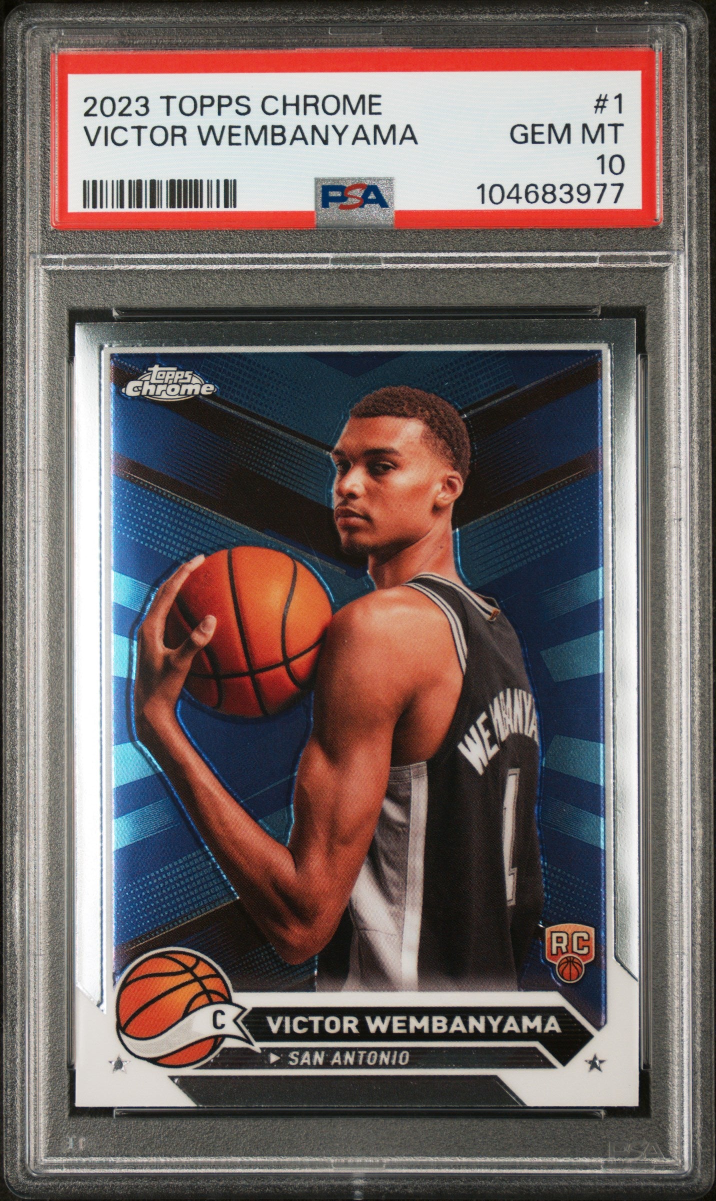 2023 Topps Chrome #1 Victor Wembanyama PSA 10