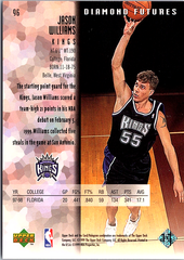 1998-99 Upper Deck Black Diamond Jason Williams 96 Sacramento Kings (Back)