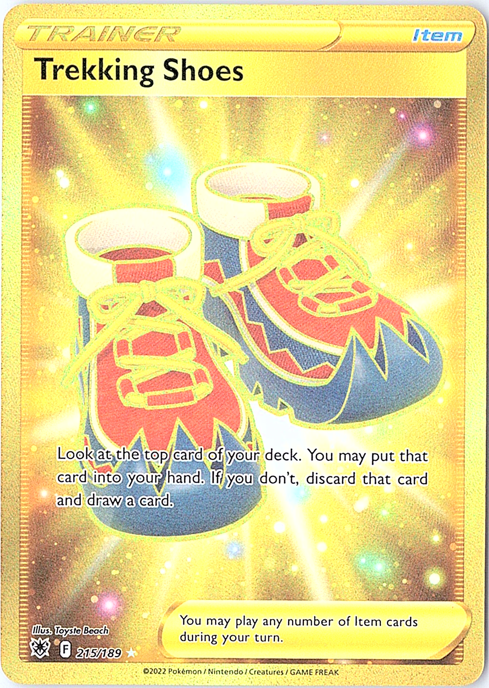 Trekking Shoes (Secret) Secret Rare SWSH10: Astral Radiance 215/189 NM