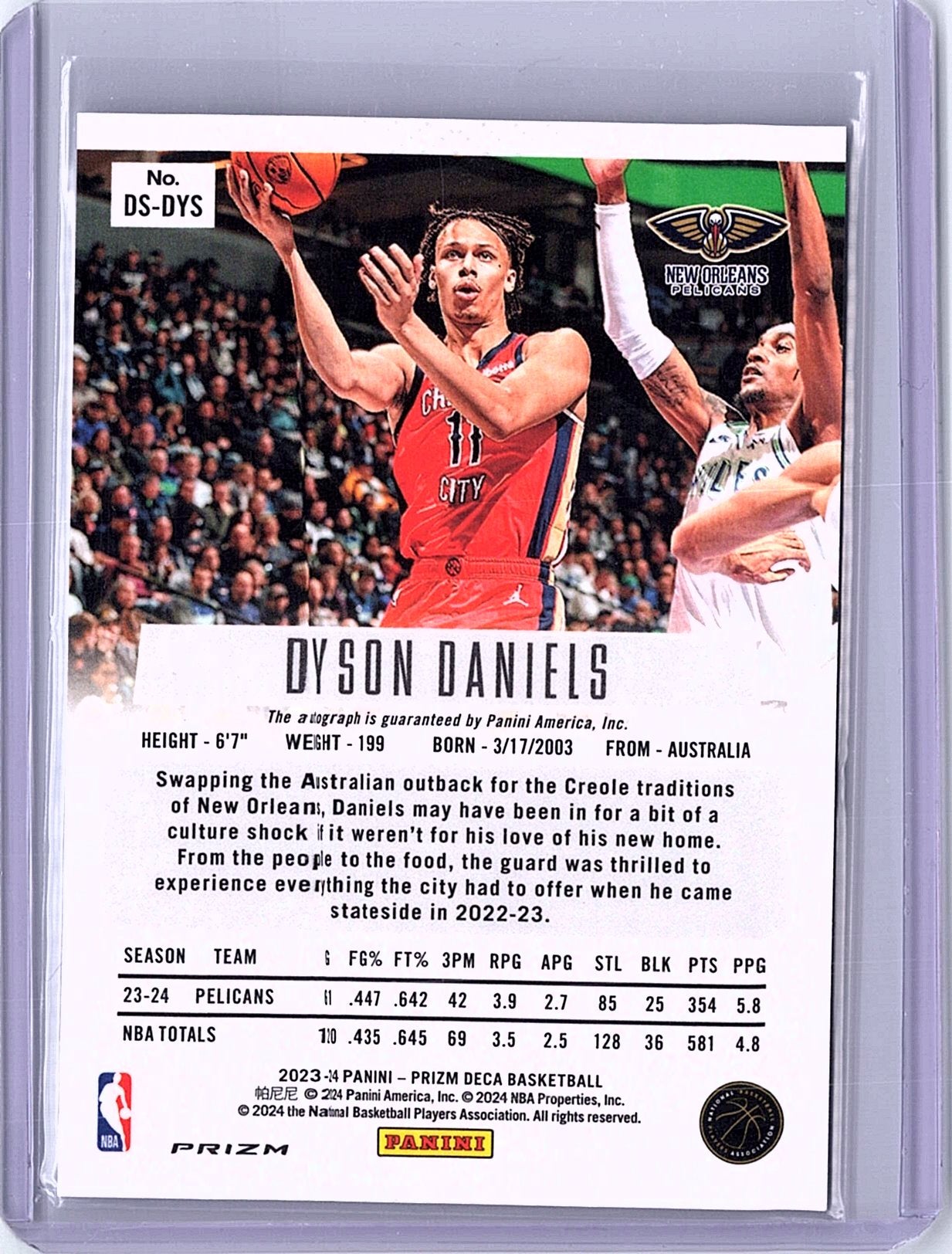 2023 Prizm Deca Dyson Daniels Auto Silver DSDYS (Back)