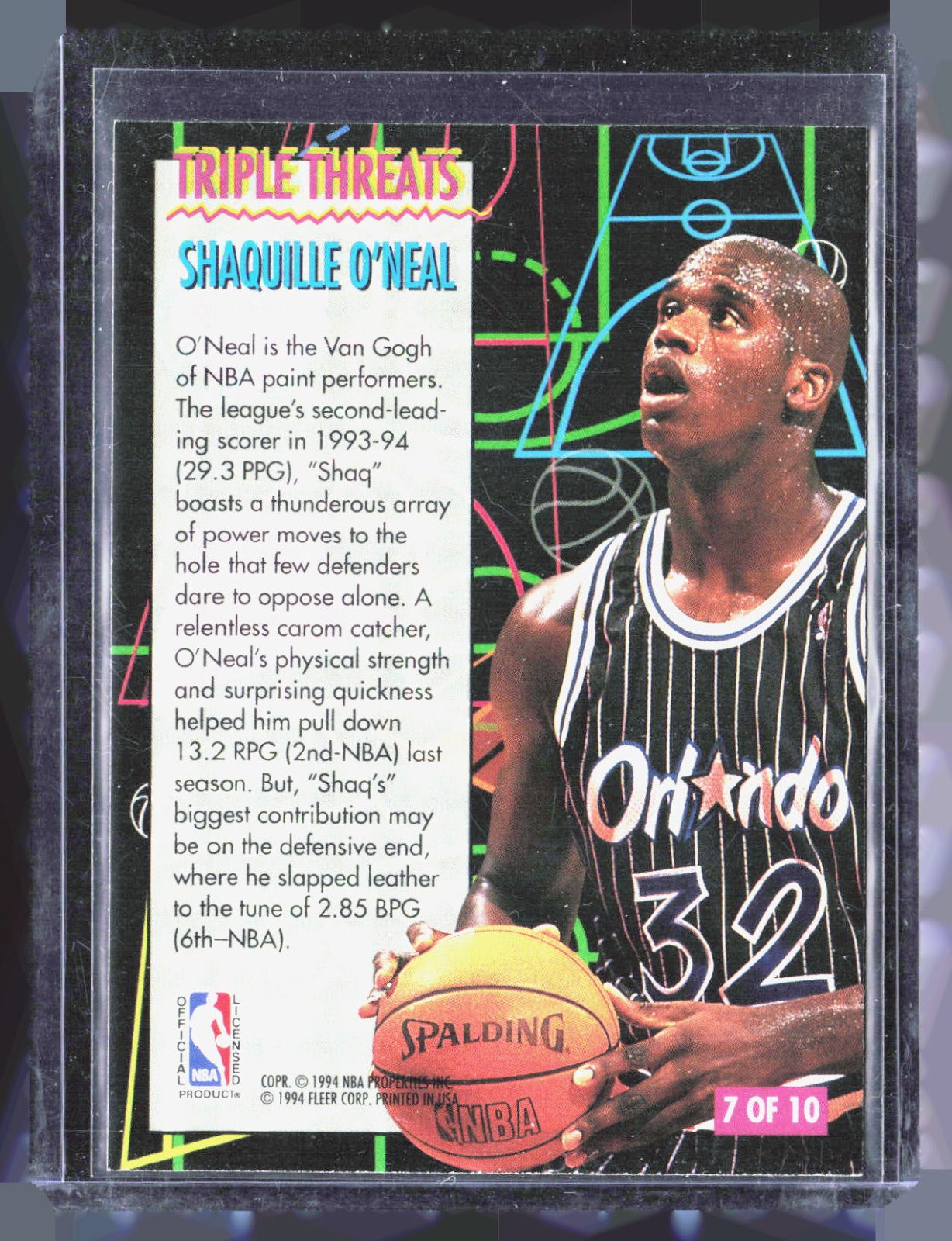 1994-95 Fleer European - Triple Threats Shaquille O'Neal / Patrick Ewing