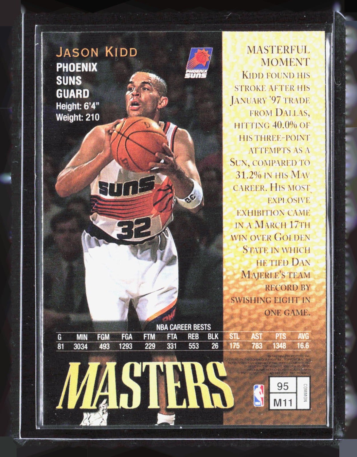 1997-98 Finest Jason Kidd 95 Basketball Phoenix Suns