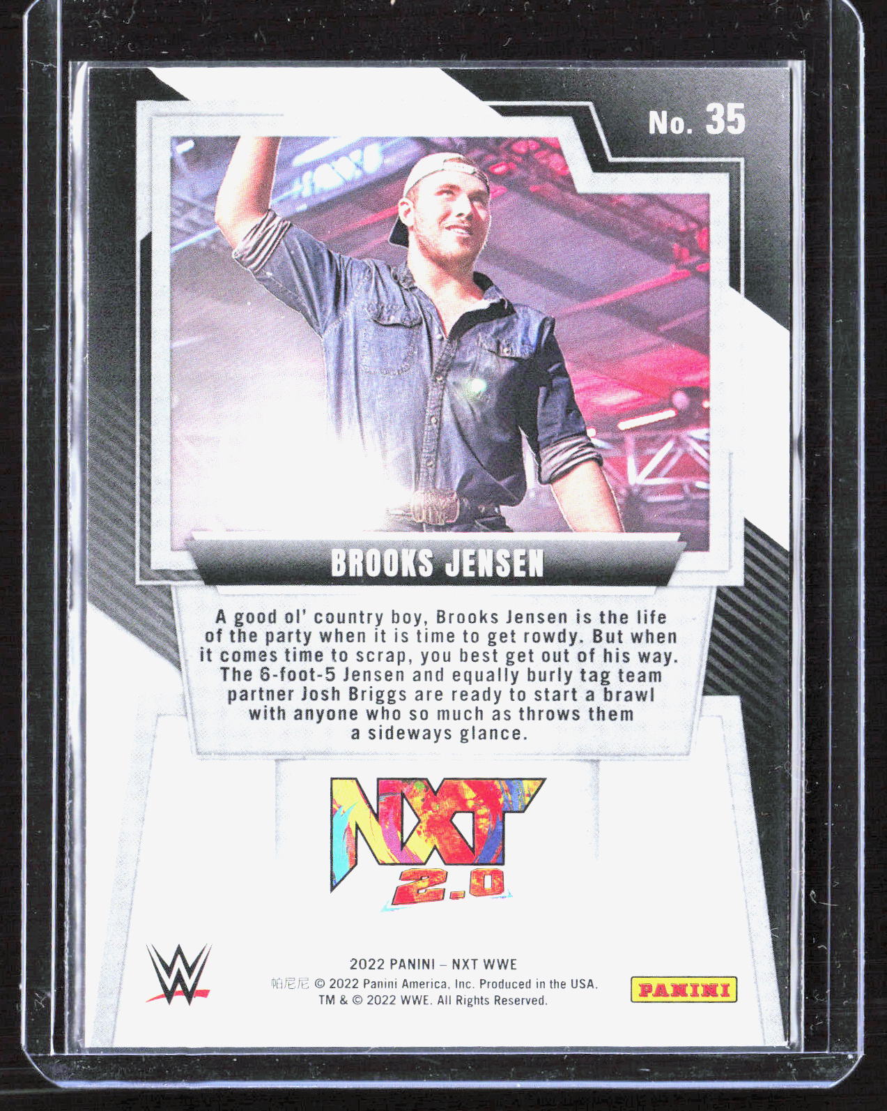 2022 Panini NXT 2.0 WWE - Red Brooks Jensen 35 /199 Wrestling