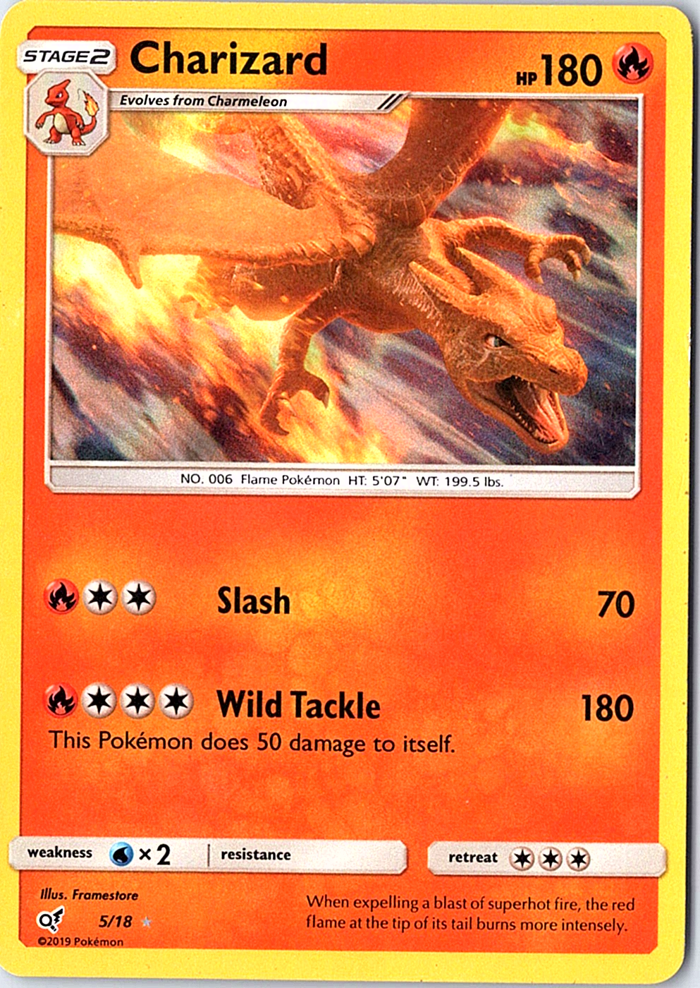 Charizard Holo Rare Detective Pikachu 5/18 LP