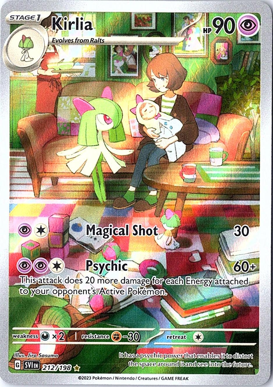 Kirlia Illustration Rare SV01: Scarlet & Violet Base Set 212/198 NM