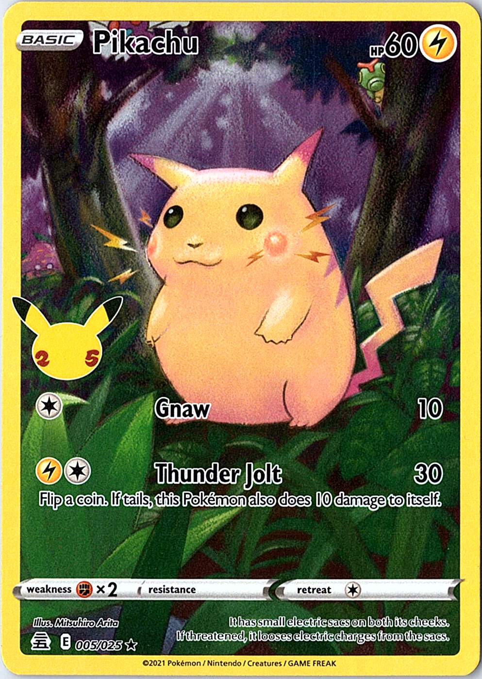 Pikachu Holo Rare Celebrations 005/025 NM