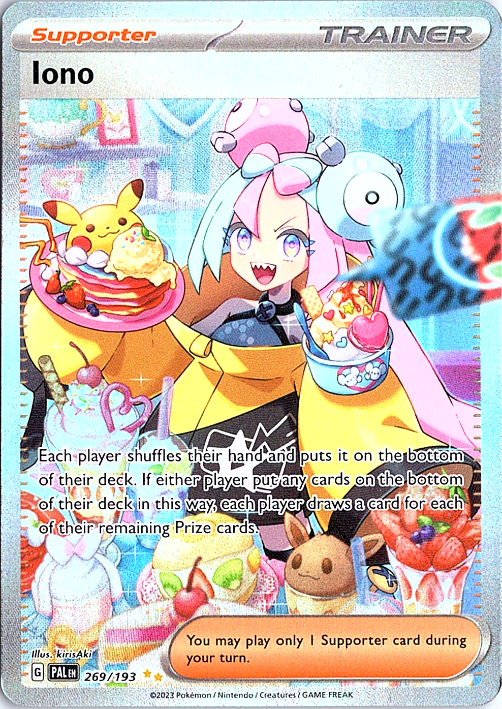Iono Special Illustration Rare SV02: Paldea Evolved 269/193 NM