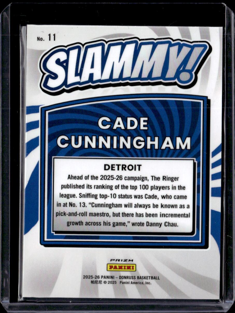 2025-26 Donruss #11 Cade Cunningham Slammy