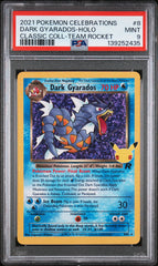 2021 Pokemon Celebrations Classic Collection #8 Dark Gyarados-Holo Classic Coll-Team Rocket PSA 9