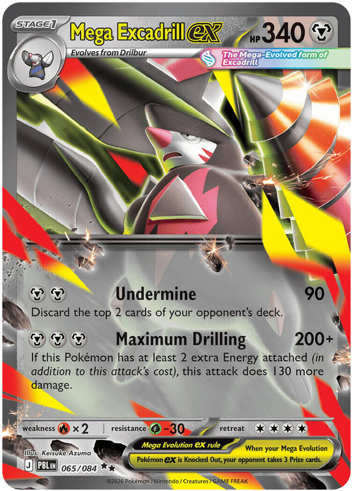 Mega Excadrill ex PBL Holo NM