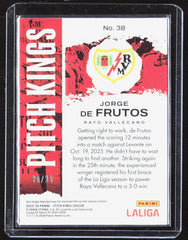 JORGE DE FRUTOS 2025-26 Panini Pitch Kings #38 La Liga Soccer /25