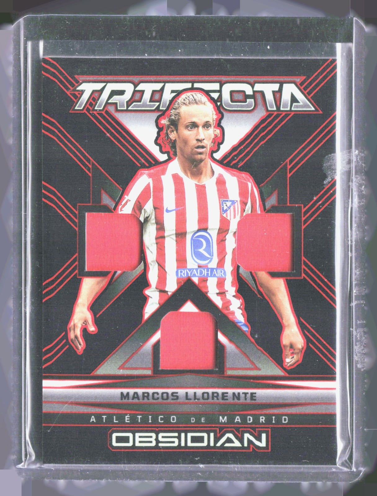 2025-26 Panini Obsidian - Trifecta Material Marcos Llorente TM-MCL /149
