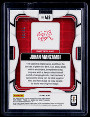 Johan Manzambi Panini Prizm FIFA World Cup - Old Glory Prizms 419 NM
