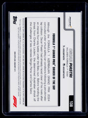 2025 Topps Chrome Sapphire Edition Formula 1 #138 Oscar Piastri Black & White Sapphire #/20