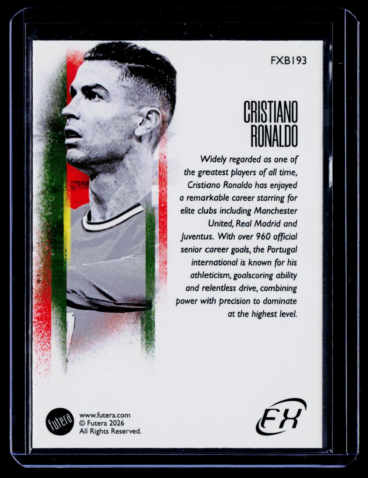 2025 Futera World Football FX Series 2 #FXB193 Cristiano Ronaldo