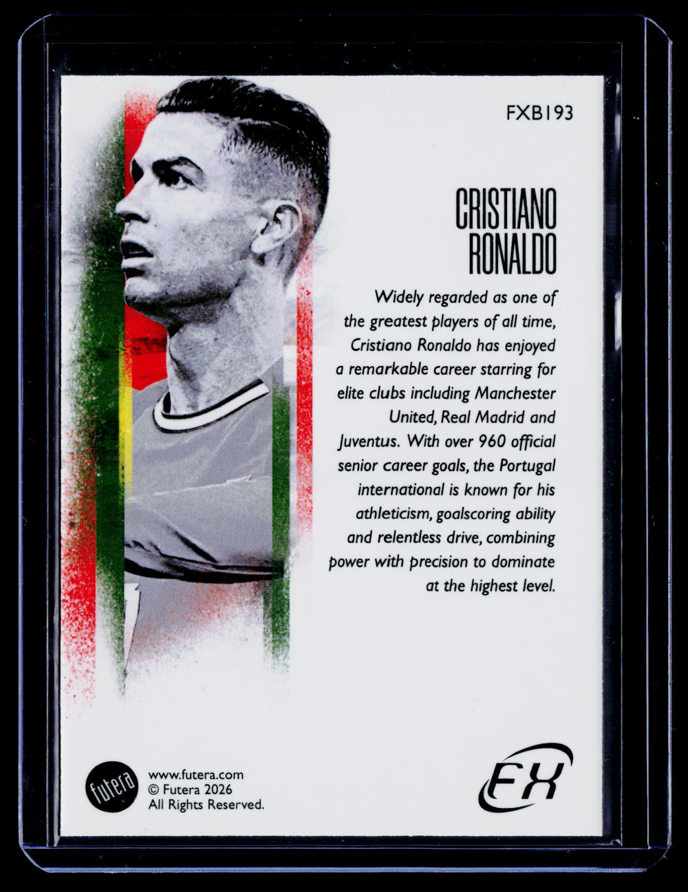 2025 Futera World Football FX Series 2 #FXB193 Cristiano Ronaldo