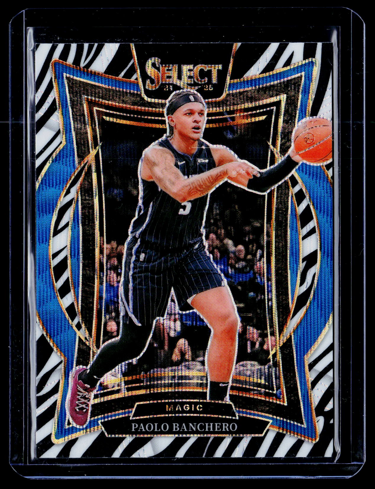 2024-25 Panini Select #35 Paolo Banchero Zebra Prizm