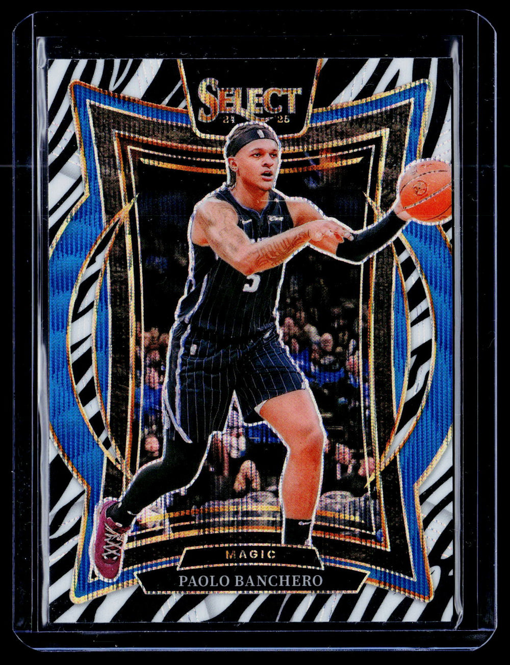 2024-25 Panini Select #35 Paolo Banchero Zebra Prizm
