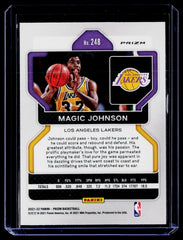 2021-22 Panini Prizm #248 Magic Johnson White Sparkle