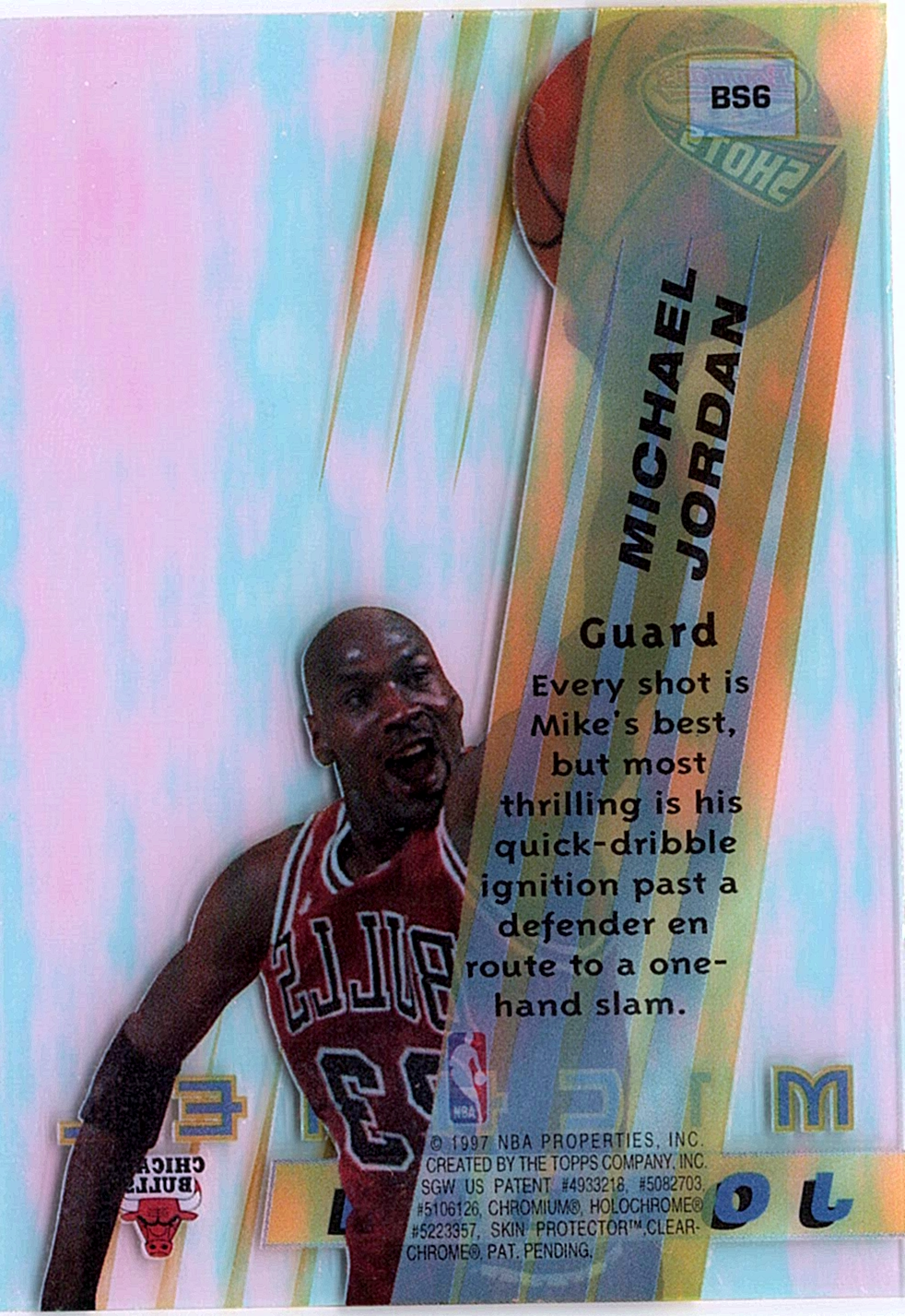 Michael Jordan Bowman's Best - Best Shots BS6 NM (Back)