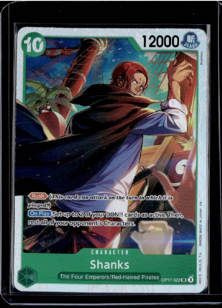 Shanks (022) Foil The World's Strongest Warriors OP17-022 NM