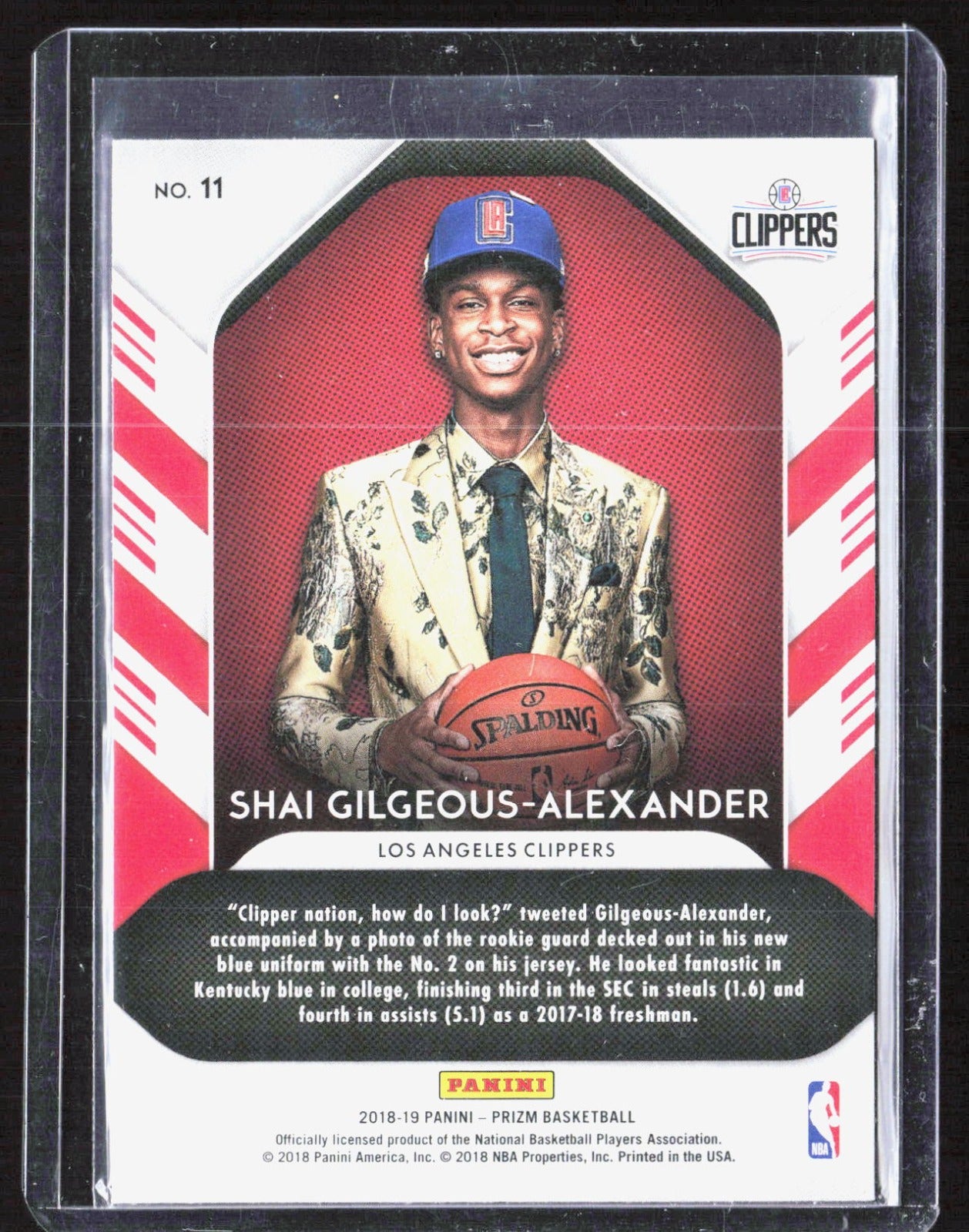 2018-19 Panini Prizm - Luck of the Lottery Shai Gilgeous-Alexander 11