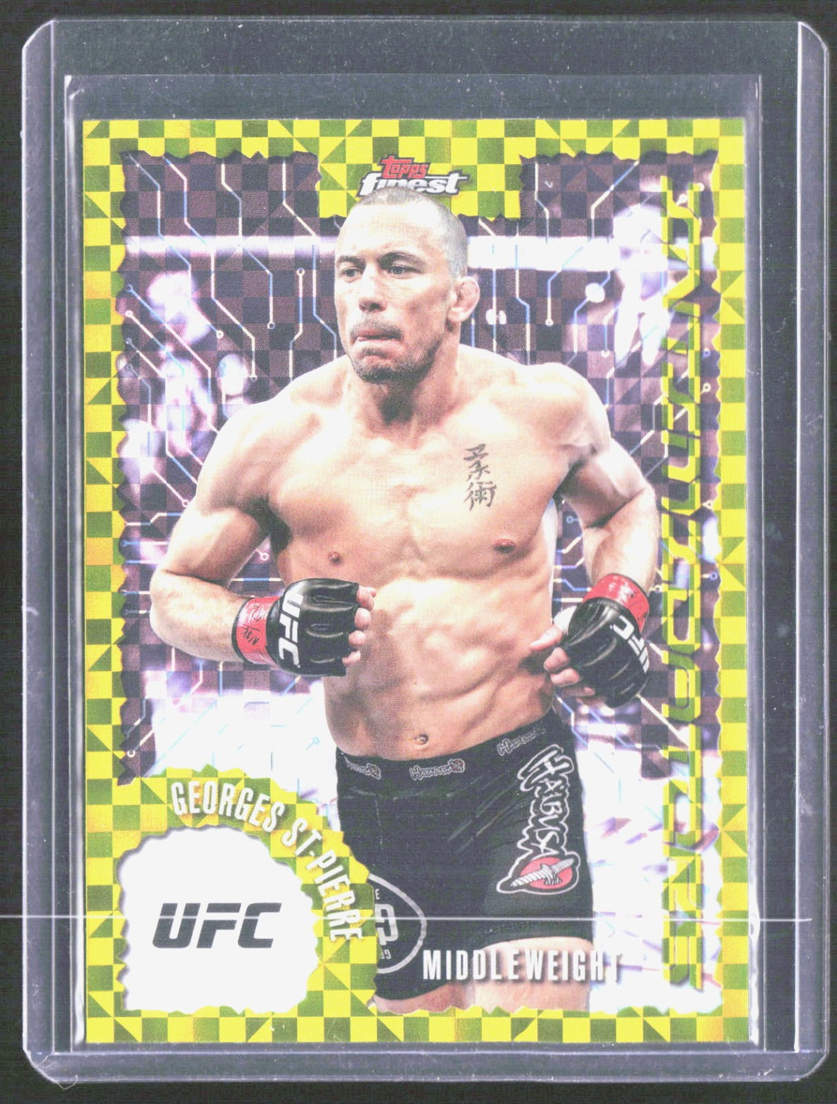 2025 Topps Finest UFC - Intimidators Checkerboard Refractors Georges St-Pierre
