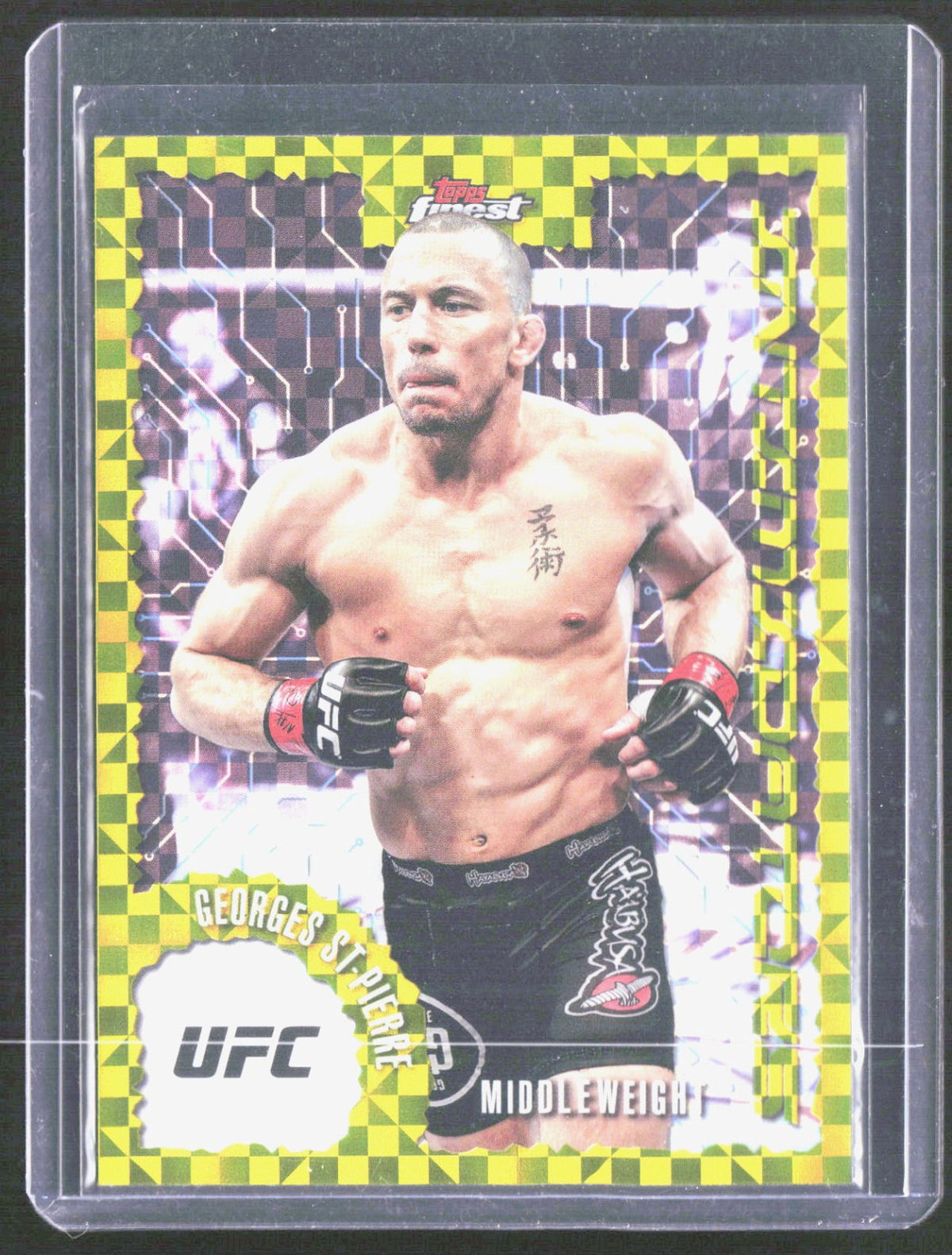 2025 Topps Finest UFC - Intimidators Checkerboard Refractors Georges St-Pierre