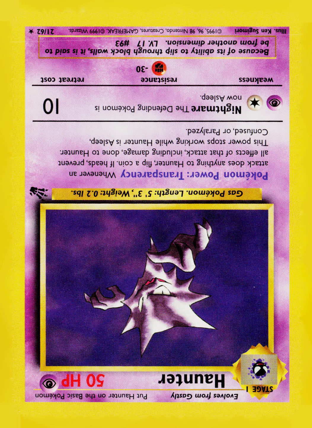 Haunter (21) Unlimited Fossil 21/62 LP