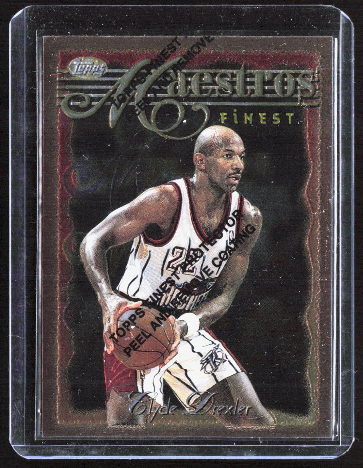1996-97 Finest Clyde Drexler 23 Basketball Houston Rockets