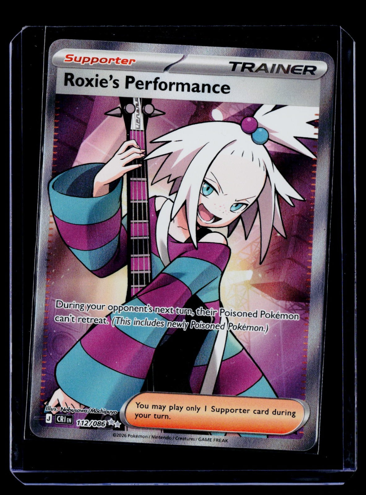 Roxie's Performance Holo ME04: Chaos Rising 112/086 NM