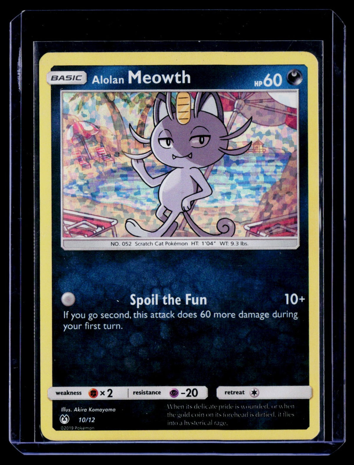 Alolan Meowth Holo McDonald's Promos 2019 010/012 NM