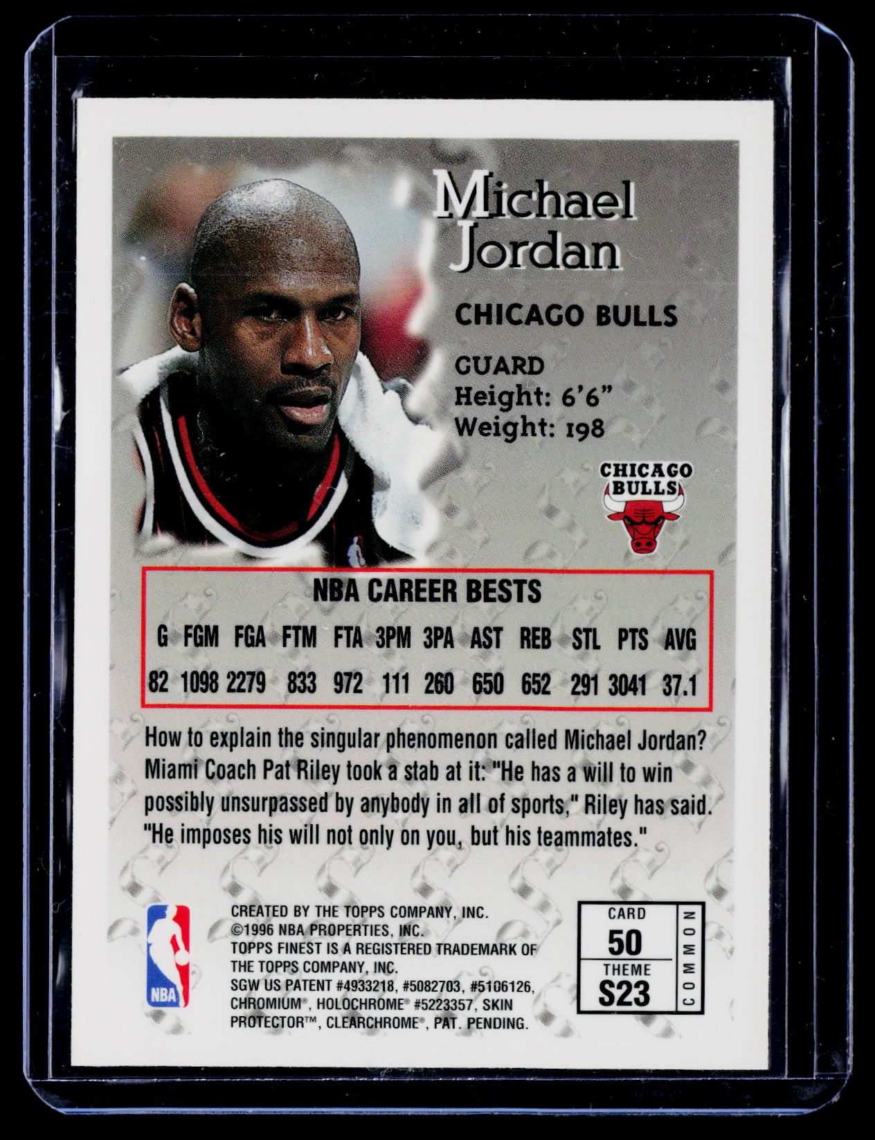 1996-97 Finest #50 Michael Jordan