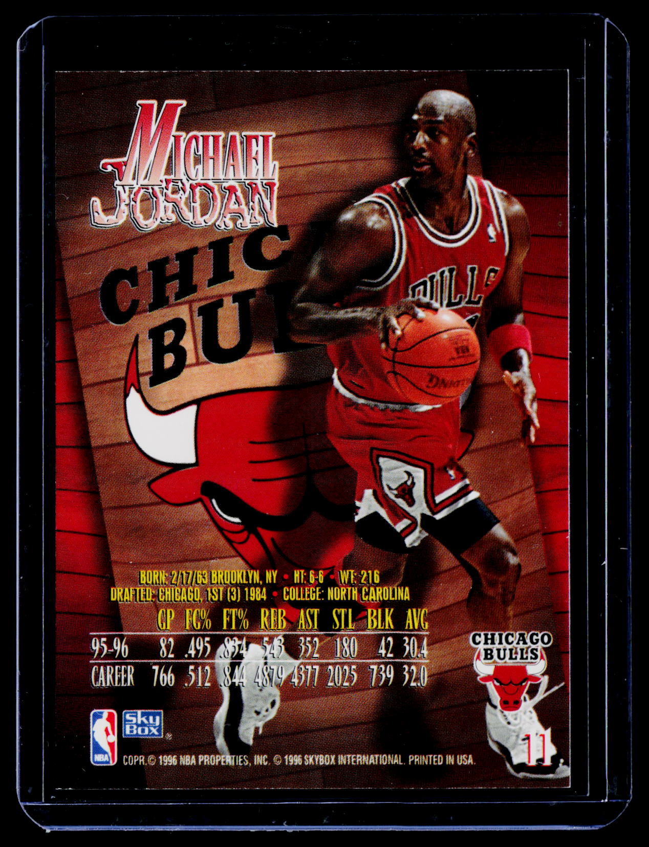 1996-97 SkyBox Z-Force #11 Michael Jordan