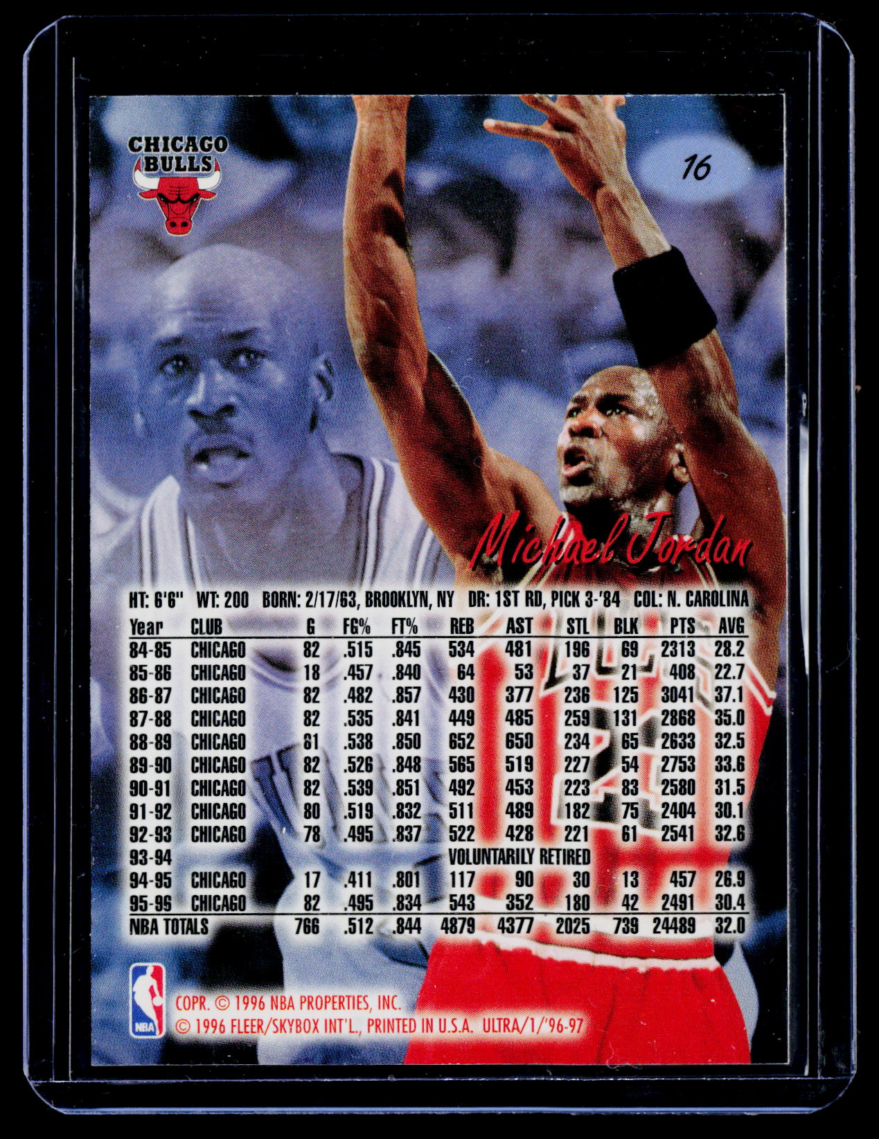 1996-97 Ultra #16 Michael Jordan
