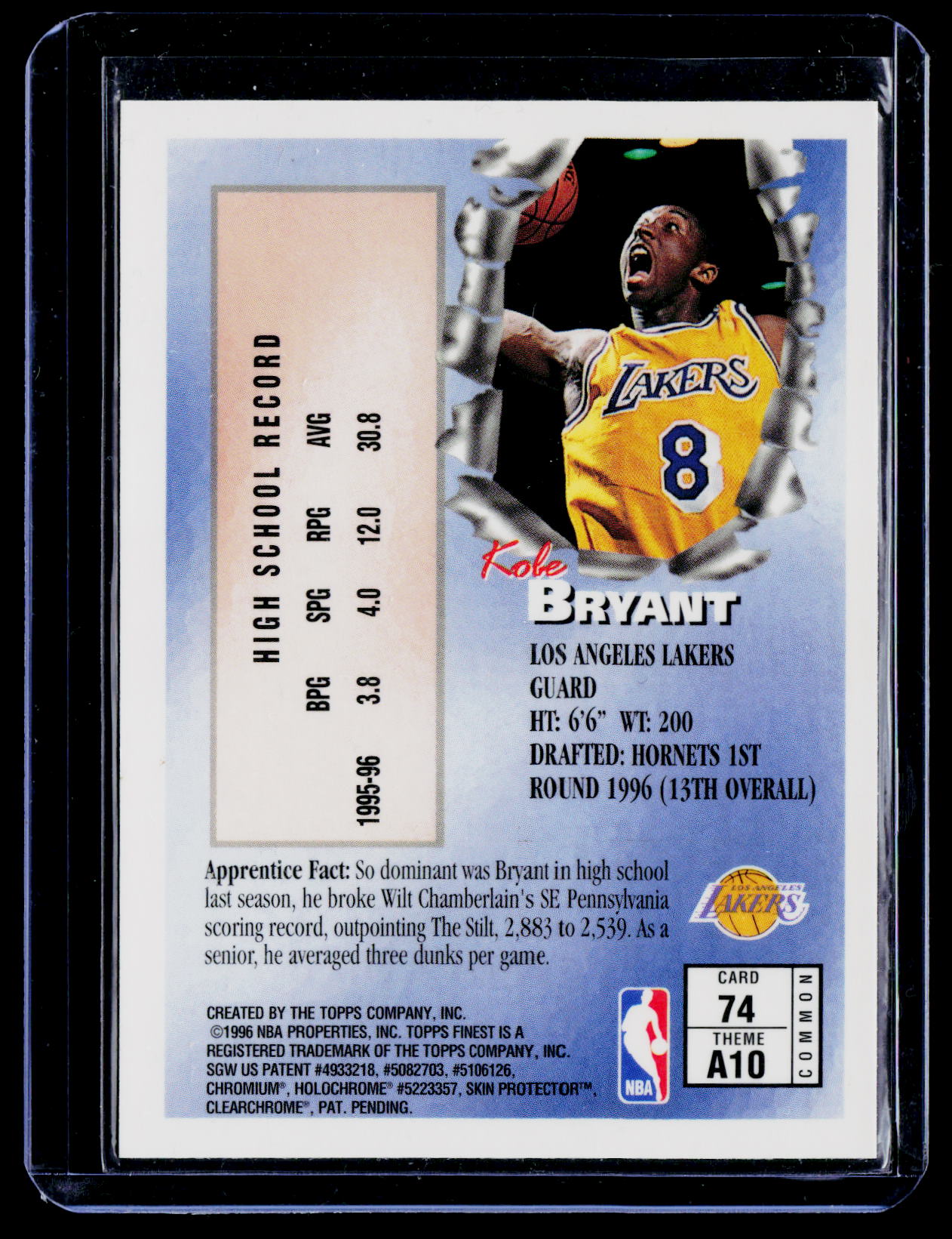 1996-97 Finest #74 Kobe Bryant
