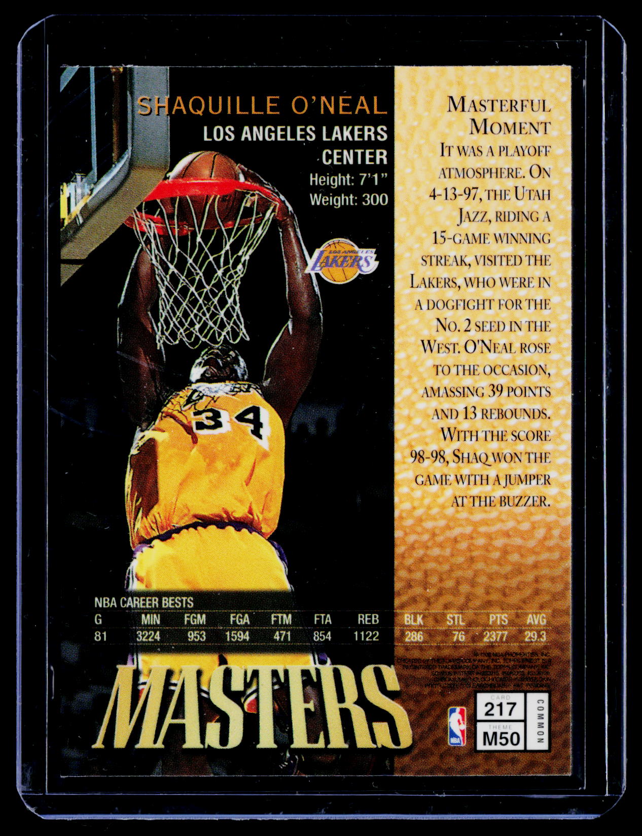 1997-98 Finest #217 Shaquille O'Neal