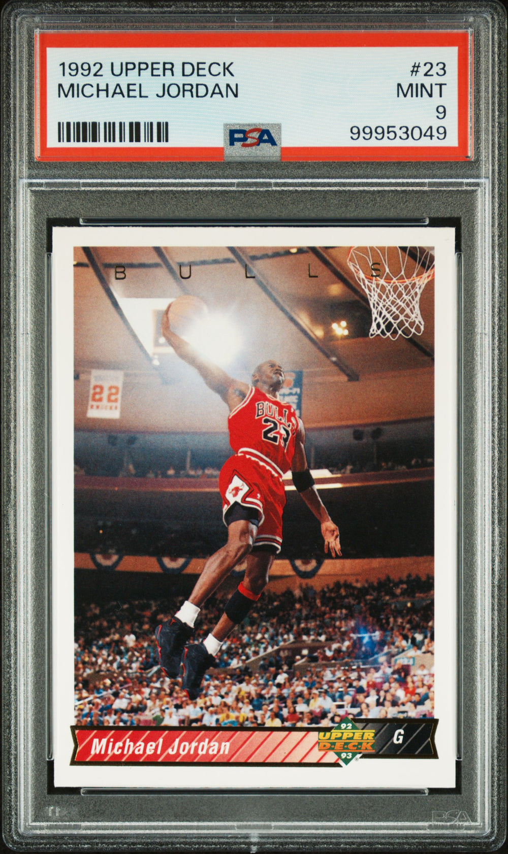 1992 Upper Deck #23 Michael Jordan PSA 9