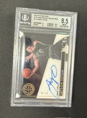 2018-19 Panini Noir #AS-JT Jayson Tatum 10th Anniversary Signatures BGS 8.5