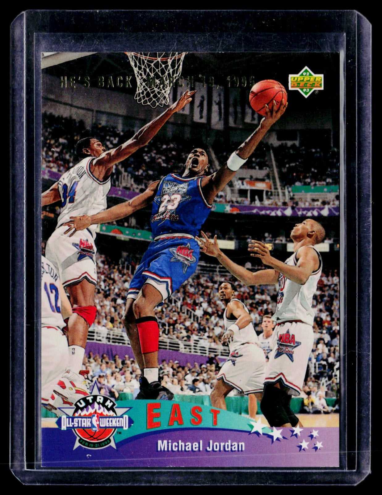1992-93 Upper Deck Michael Jordan East All-Star #425 Bulls He’s back