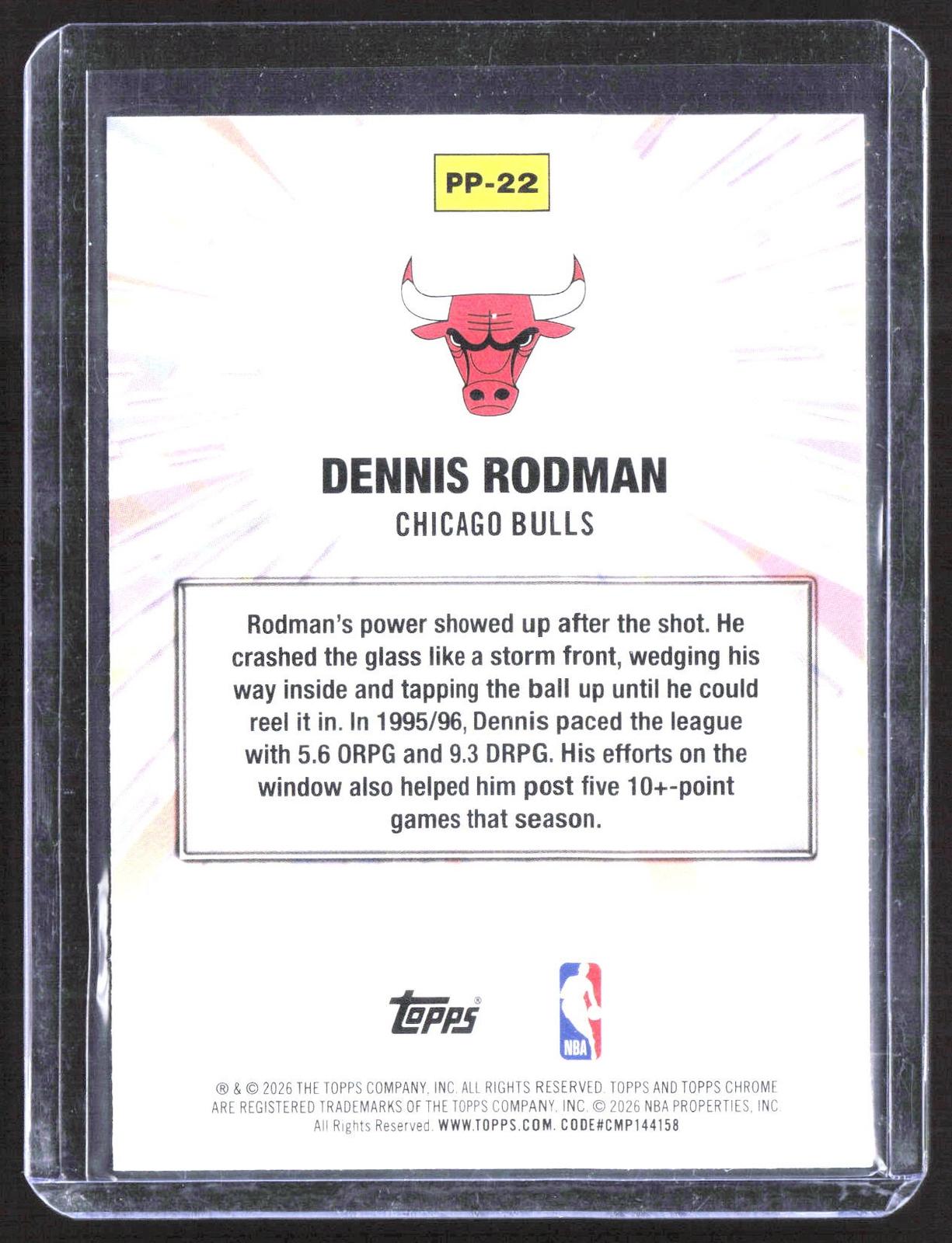 2025-26 Topps Chrome Update #PP-21 Hakeem Olajuwon Power Players