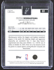 2025-26 Topps Chrome Update #22 Victor Wembanyama