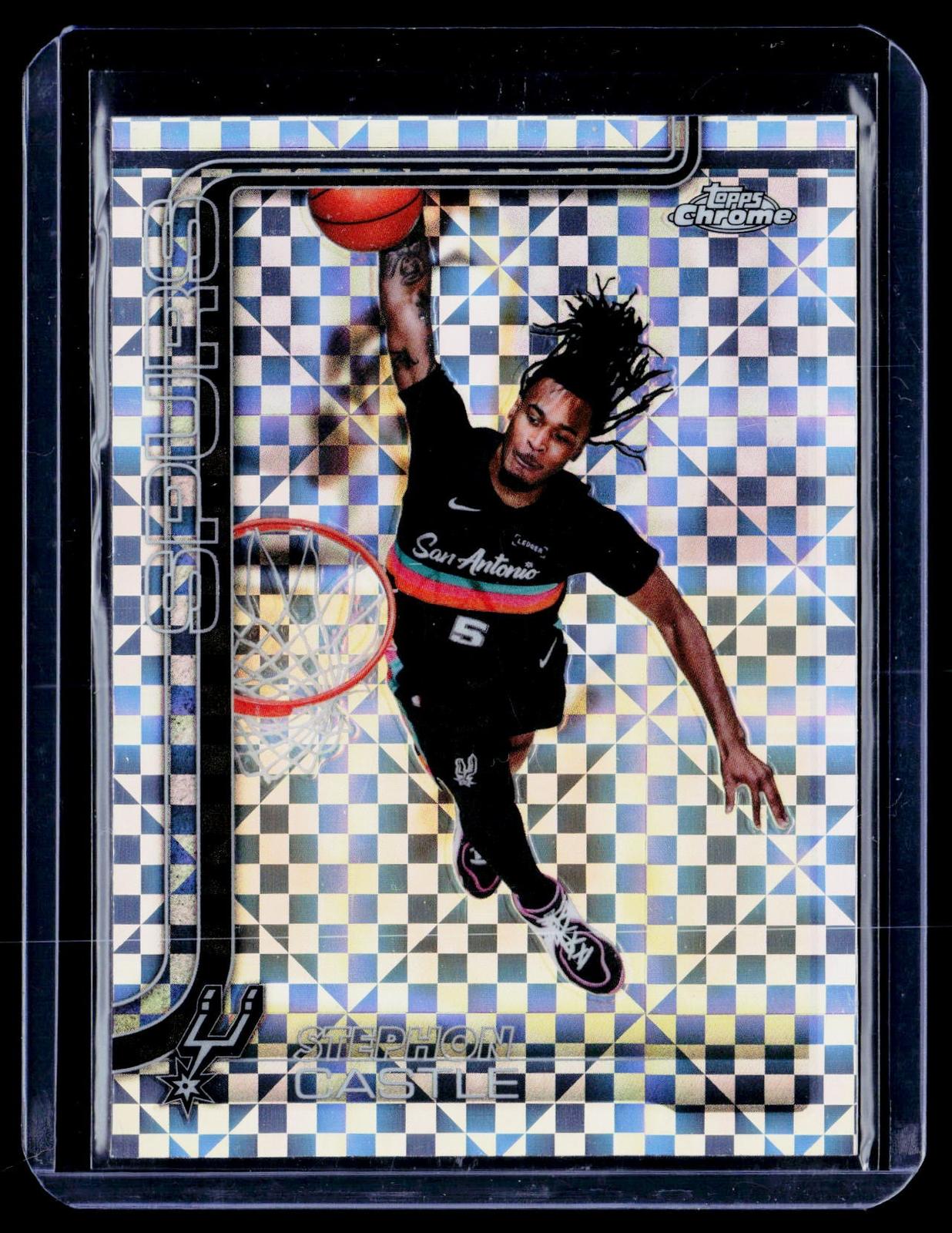 2025-26 Topps Chrome Update #82 Stephon Castle X-Fractor