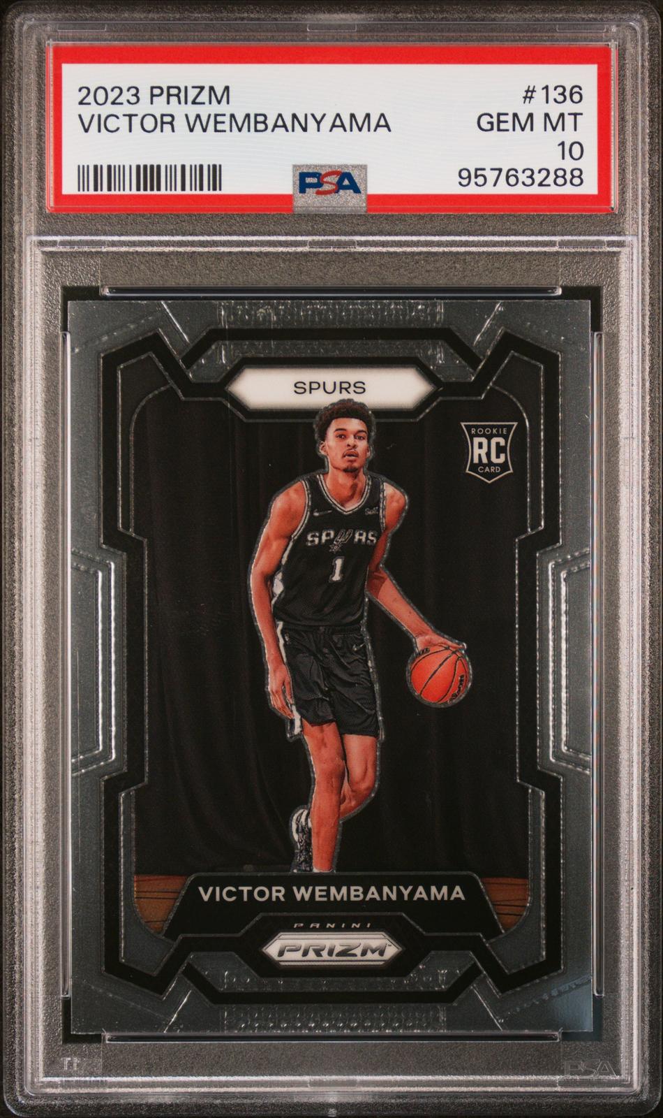 2023 Panini Prizm #136 Victor Wembanyama PSA 10