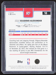 2025-26 Topps Chrome Update #10 Shai Gilgeous-Alexander Prism